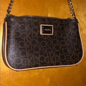 Calvin Klein small leather handbag